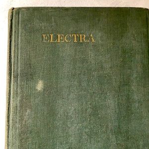 Book - Electra the play. Book dated early 1900.